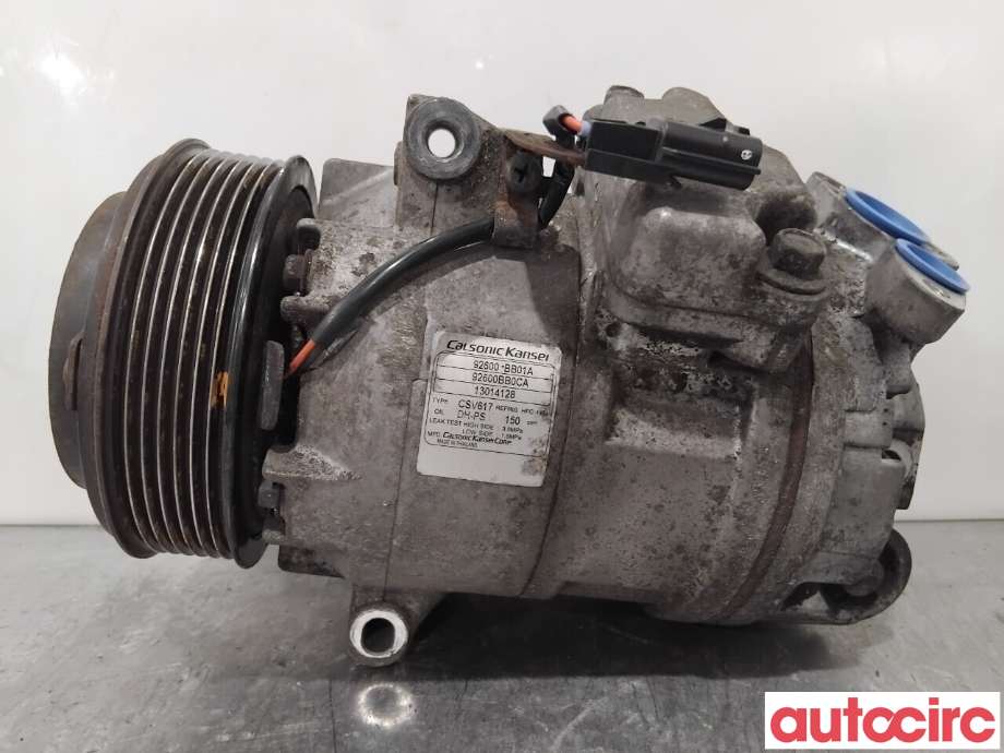 Aircondition kompressor til Nissan Qashqai 2010-2014 (Type I, Fase 2) (NISSAN|92600BB01A|CSV617|92600BB02B)