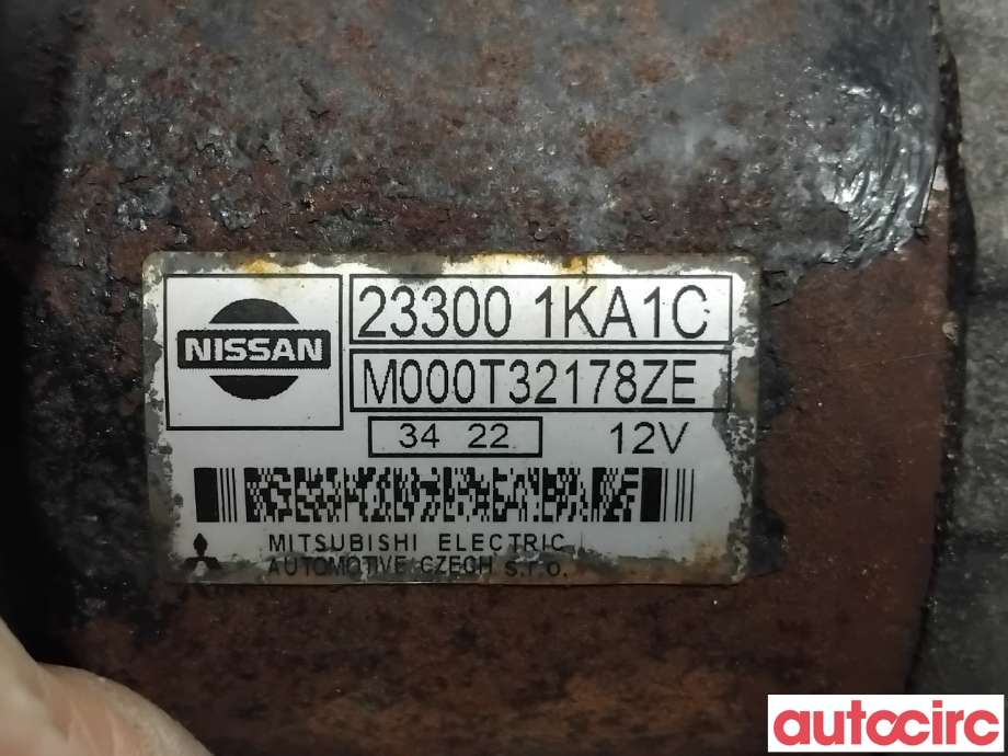 Starter til Nissan Qashqai 2010-2014 (Type I, Fase 2)  (NISSAN|233001KA1C|M000T32178ZE|23300EE01D)