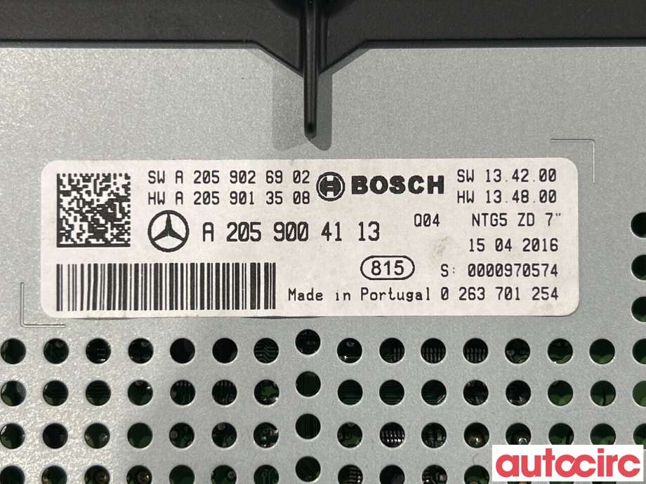 Instrument kjørecomputer til Mercedes GLC 2015-2022 (X253) (X253) (MERCEDES|A2059004113)