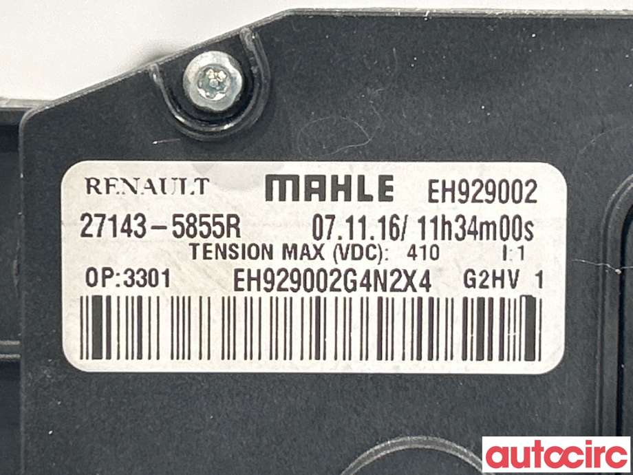 Varmeapparat register til Renault Zoe 2013-2019 (Fase 1)  (RENAULT|271437720R|271435855R)