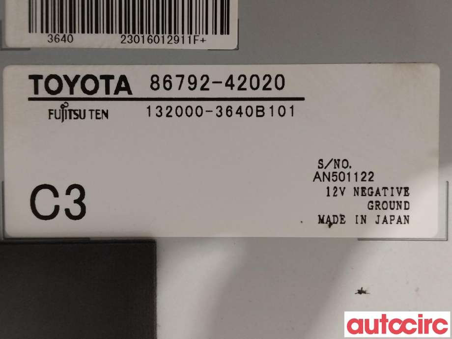 Styreenhet parkering til Toyota RAV4 2016-2019 (Type IV, Fase 2)  (TOYOTA|8679242020)