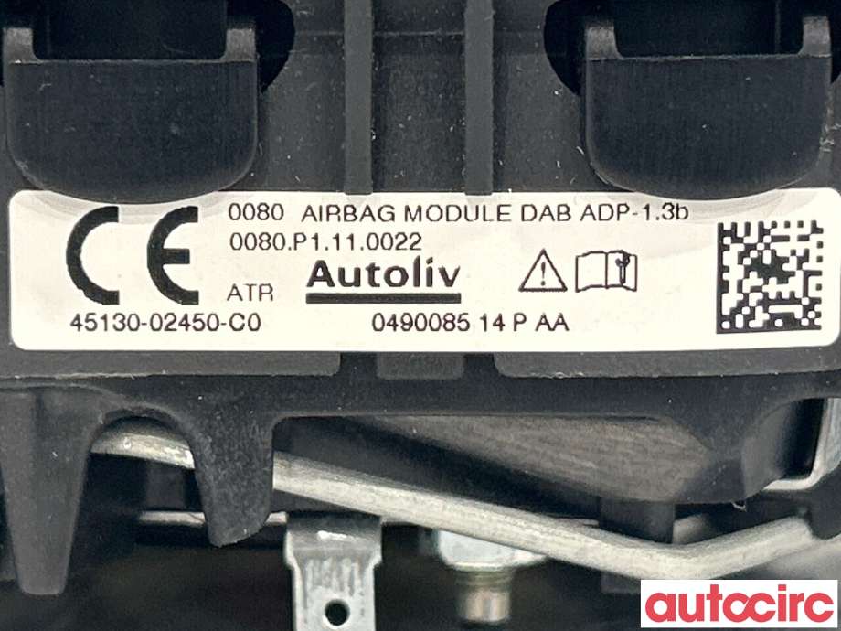 Airbag rattpute til Toyota Auris 2015-2019 (Type II, Fase 2) (TOYOTA|4513002450C0)
