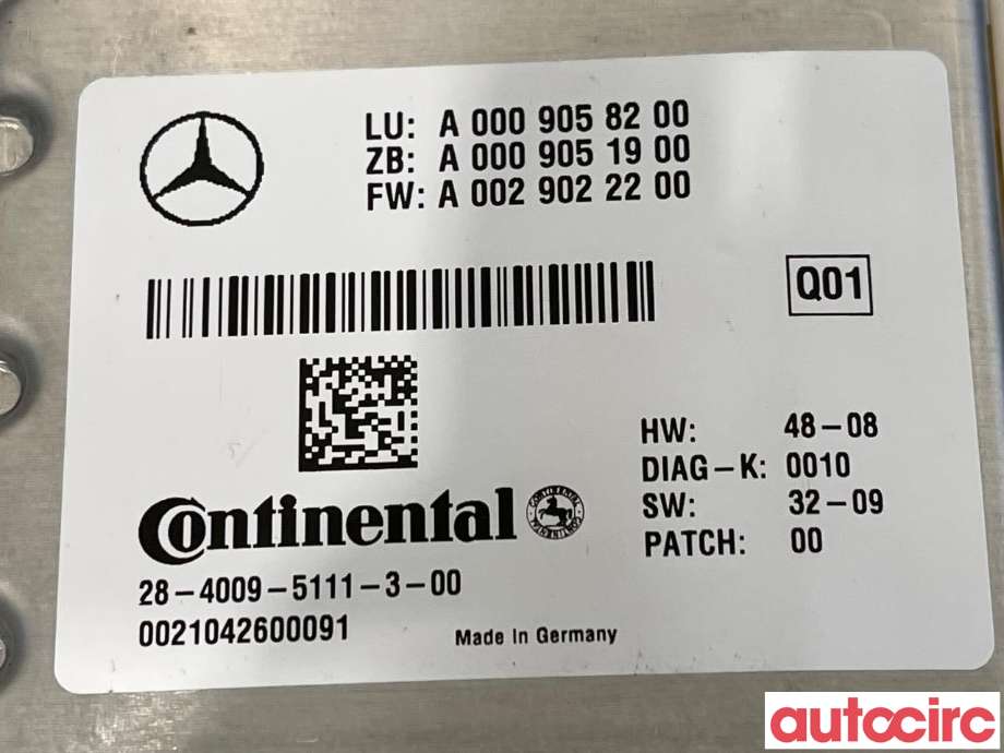 Sensor radar til Mercedes E-Klasse 2009-2013 (Fase 1) (W212) (W212) (MERCEDES|A0009057302|28-4009-5111-3-00|A0009058200)