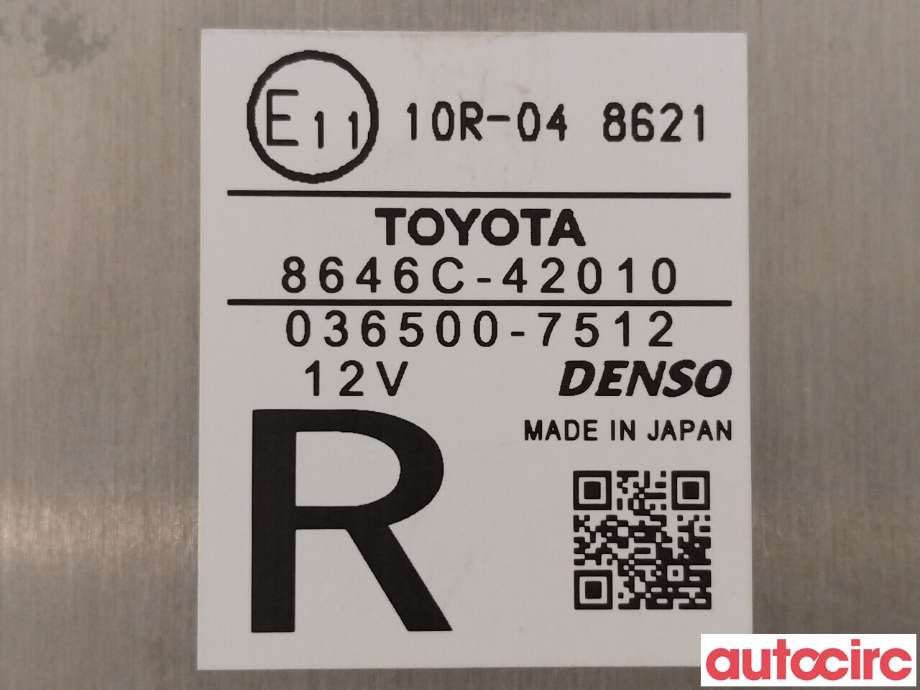 Kamera til Toyota RAV4 2016-2019 (Type IV, Fase 2) (TOYOTA|8646C42010||8646C-42010)