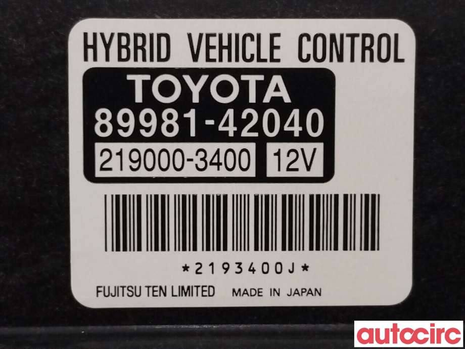 Styreenhet diverse til Toyota RAV4 2016-2019 (Type IV, Fase 2) (TOYOTA|8998142040)