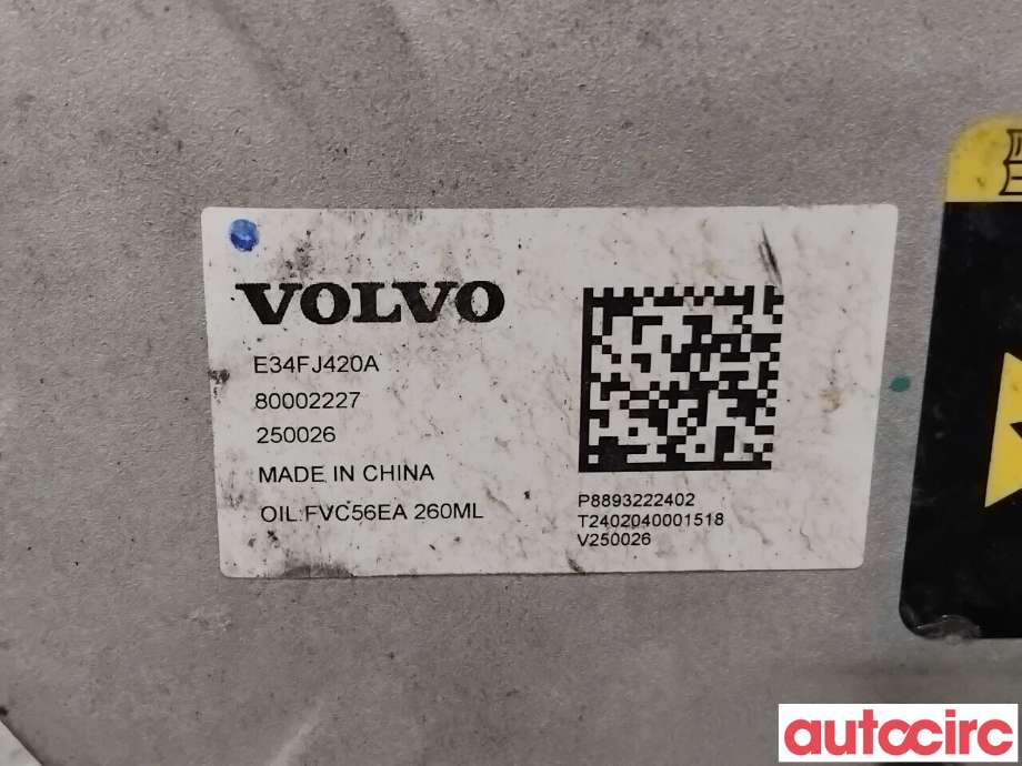 Aircondition kompressor til Volvo EX30 2023-->>  (VOLVO|36010814|E34FJ420A|80002227)