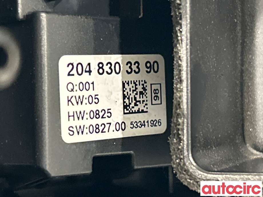 Varmeapparat betjening til Mercedes C-Klasse 2011-2014 (Fase 2) (W204) (W204) (MERCEDES|A2048303290|A2048303390|A2048306154)