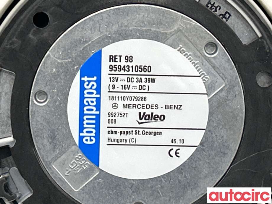 Varmeapparat motor til Mercedes C-Klasse 2011-2014 (Fase 2) (W204) (W204) (MERCEDES|A2048300008)