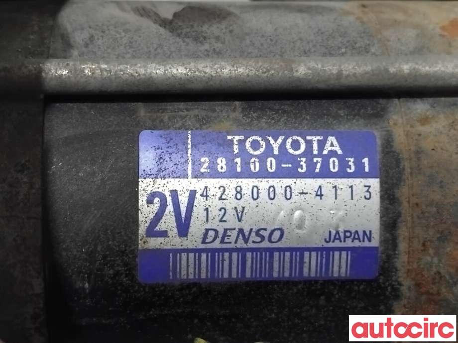 Starter til Toyota RAV4 2013-2015 (Type IV, Fase 1)  (TOYOTA|2810037031|428000-4113|28100-37031)