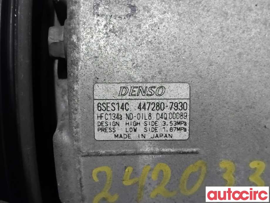 Aircondition kompressor til Toyota RAV4 2013-2015 (Type IV, Fase 1) (TOYOTA|8831042510|447280-7930|)
