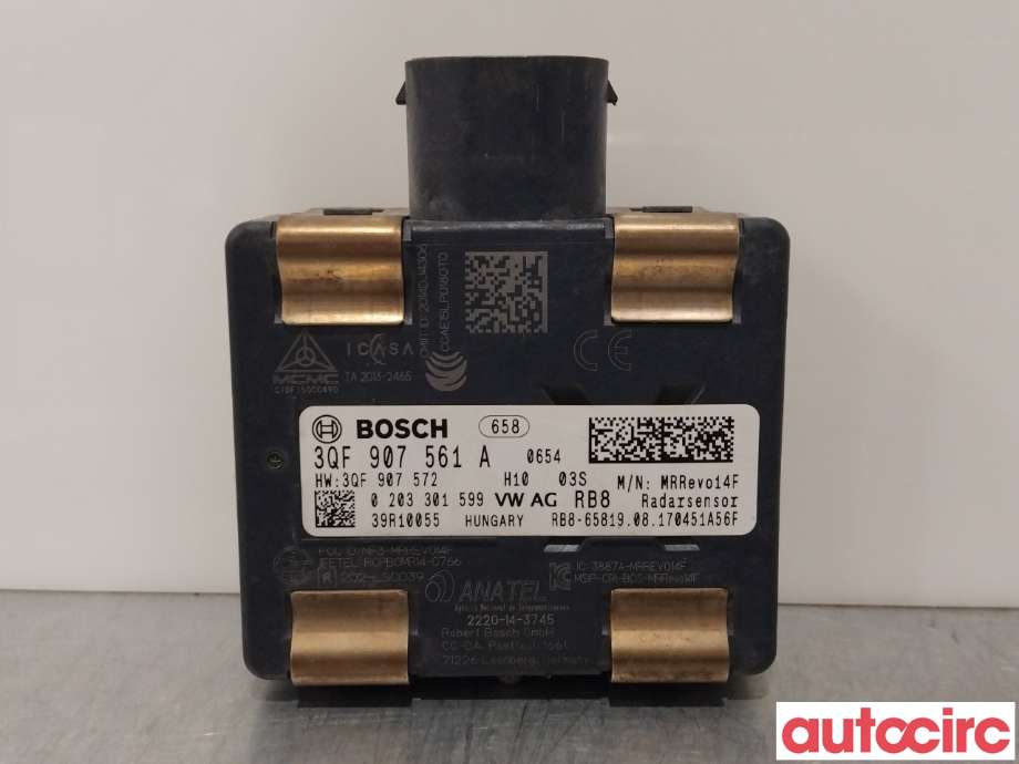 Sensor radar til Škoda Octavia 2017-2020 (Type III, Fase 2) (SKODA|3QF907561A)