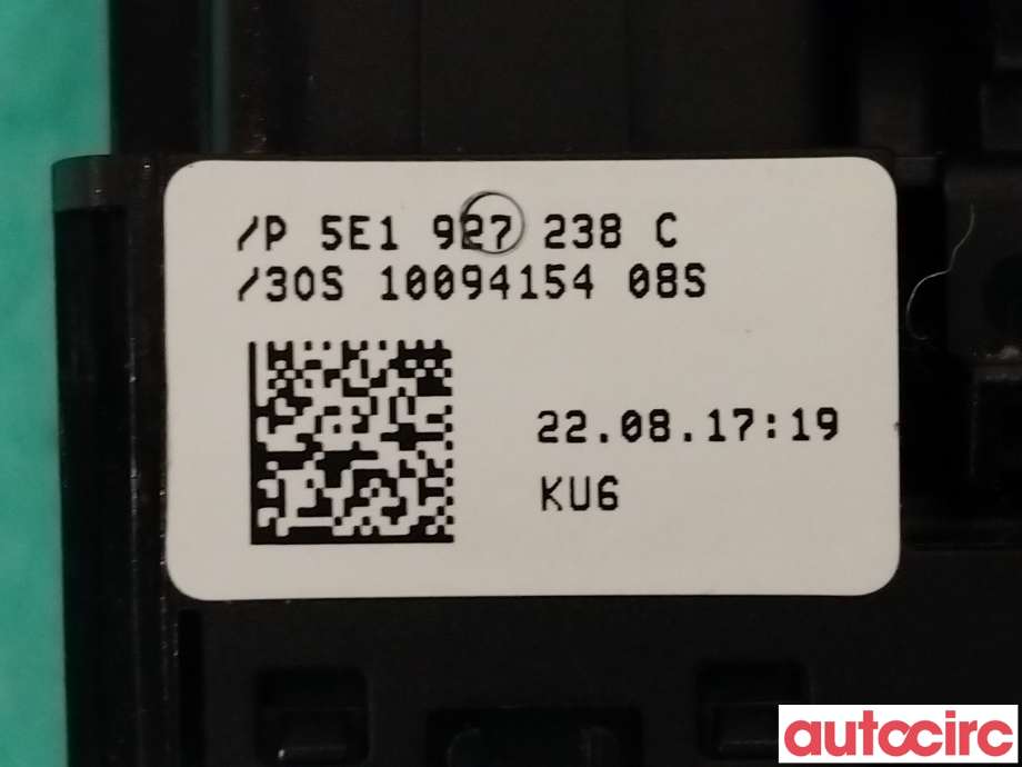 Bryter diverse til Škoda Octavia 2017-2020 (Type III, Fase 2)  (SKODA|5E1927238C)