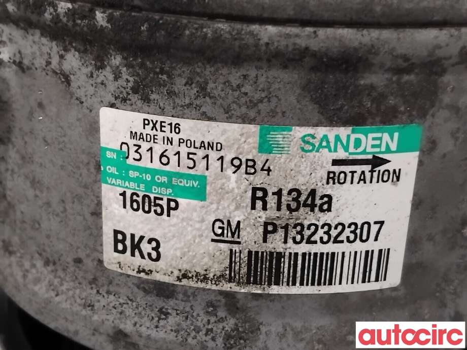 Aircondition kompressor til Opel Insignia A 2009-2014  (OPEL|95516239|PXE161605|13232307)
