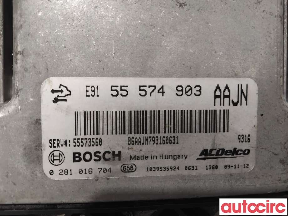 Styreenhet motor til Opel Insignia A 2009-2014 (OPEL|55575349|0201016704|55574903)