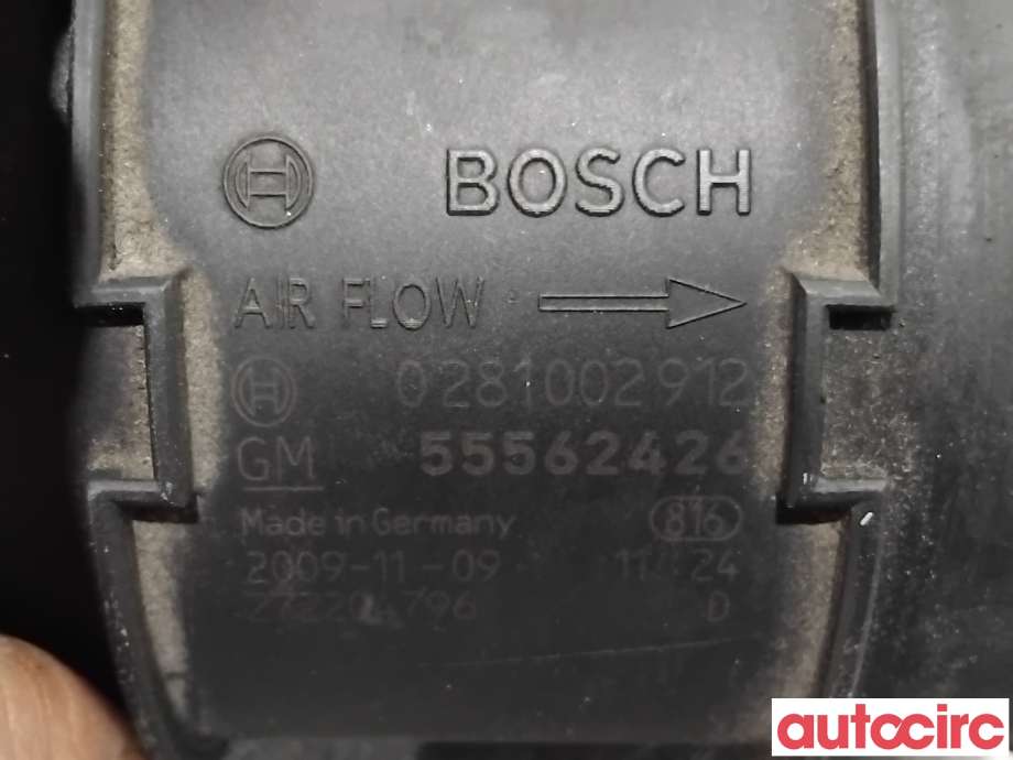 Luftmengde/luftmassemåler til Opel Insignia A 2009-2014 (OPEL|55562426|0281002912|12671611)