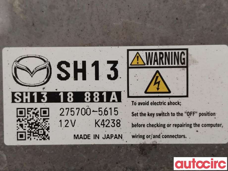 Styreenhet motor til Mazda CX-5 2012-2017 (Type I)  (MAZDA|SH13-18-881B|SH1318881A)