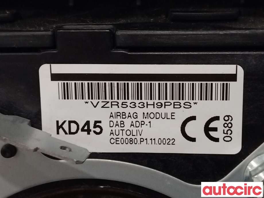 Airbag rattpute til Mazda CX-5 2012-2017 (Type I)  (MAZDA|KD45-57-K00C-02|)