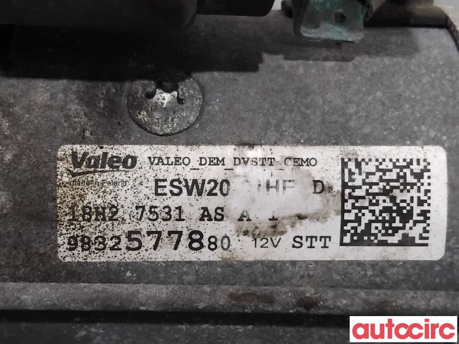 Starter diesel til Opel Combo E 2019-->> (OPEL|1627658880|ESW20-21HE|9832577880)