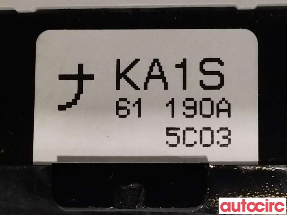 Varmeapparat betjening til Mazda CX-5 2012-2017 (Type I)  (MAZDA|KA1S-61-190D|KA1S-61-190A)