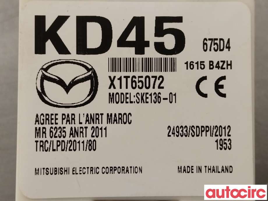 Styreenhet nøkkelfri/keyless til Mazda CX-5 2012-2017 (Type I) (MAZDA|KD45-67-5D4A)