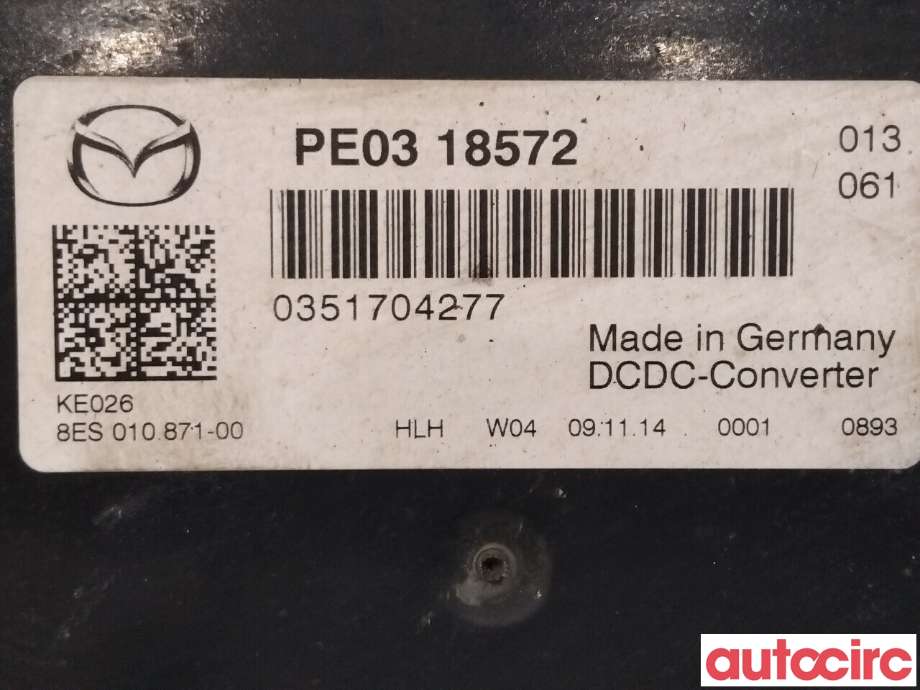 Styreenhet diverse til Mazda CX-5 2012-2017 (Type I)  (MAZDA|P5E1-18-572|8ES010871-00|PE03-18572)