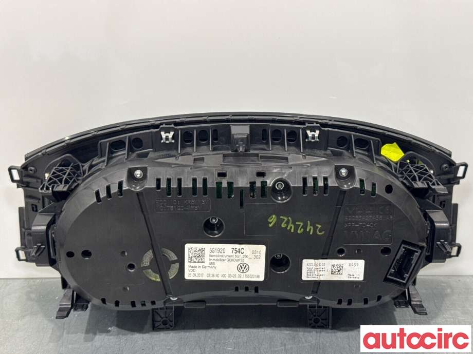 Instrumentpanel til VW e-Golf 2017-2020 (Fase 2)  (VOLKSWAGEN|5G1920754C|A2C12303100)
