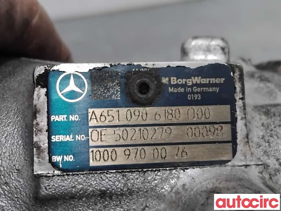 Turbo rør til Mercedes C-Klasse 2011-2014 (Fase 2) (W204) (W204) (MERCEDES|A6510901407||A6510906180)