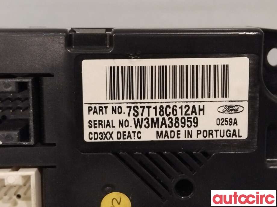 Varmeapparat betjening til Ford Mondeo 2007-2010 (Type IV, Fase 1) (FORD|1676129|7S7T18C612AM)