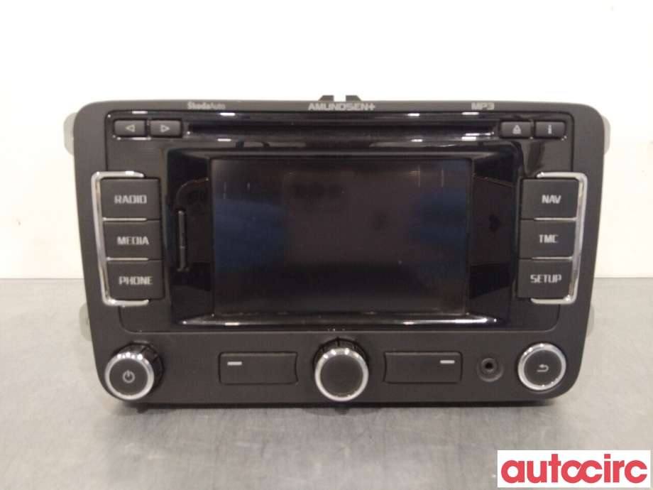 Bilstereo navigasjon til Škoda Superb, 2008-2015 (Type II)  (SKODA|3T0035192G)