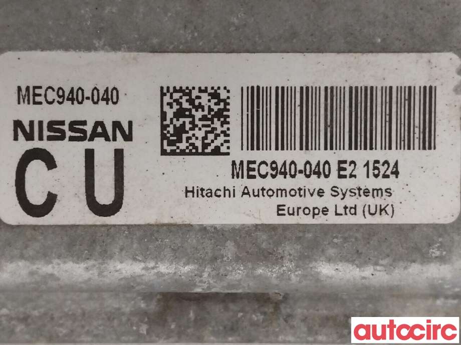Styreenhet motor til Nissan Juke 2010-2014 (Fase 1) (NISSAN|237101KA4A|MEC940-040)