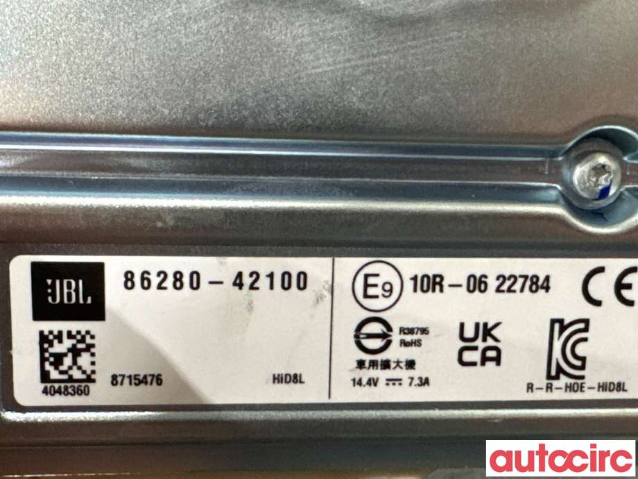 Bilstereo forsterker til Toyota RAV4 2019-->> (Type V)  (TOYOTA|8628042100||86280-42100)
