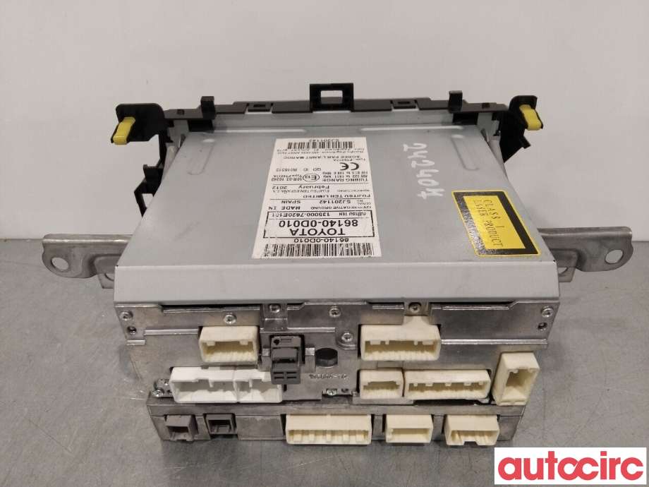 Bilstereo til Toyota Yaris 2012-2014 (Type III, Fase 1)  (TOYOTA|861400D010)