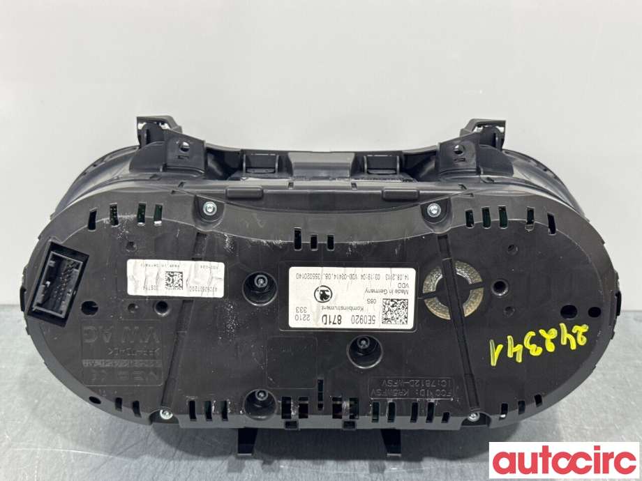 Instrumentpanel til Škoda Octavia 2013-2016 (Type III, Fase 1)  (SKODA|5E0920871D|A2C83637200)