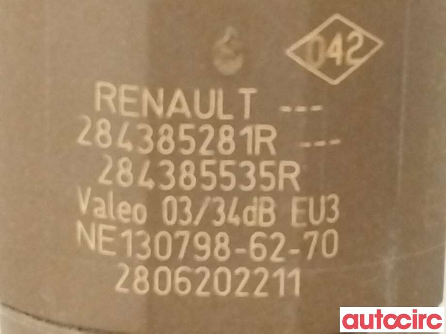 Parkeringssensor foran til Renault Zoe 2013-2019 (Fase 1) (RENAULT|284385281R|)