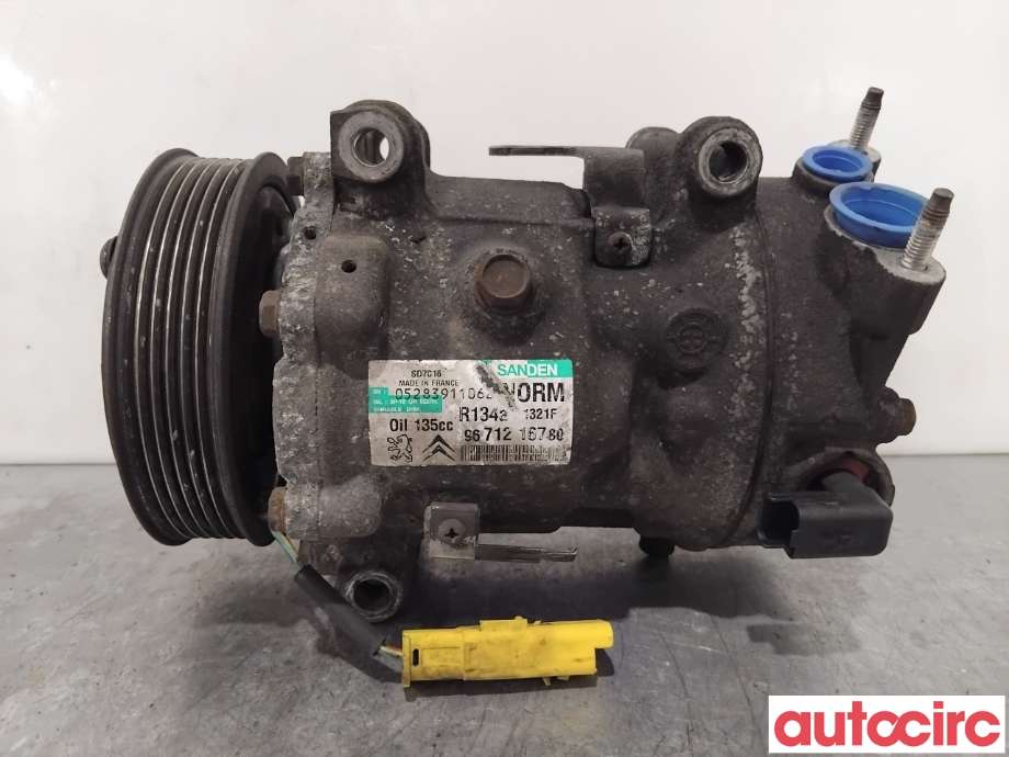 Aircondition kompressor til Peugeot 308 2011-2013 (Type I, Fase 2)  (PEUGEOT|648755|SD7C161321|9671216780)