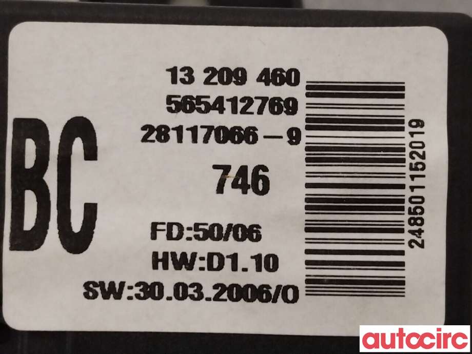 Instrument klokke til Opel Corsa D 2006-2014  (OPEL|13209460)