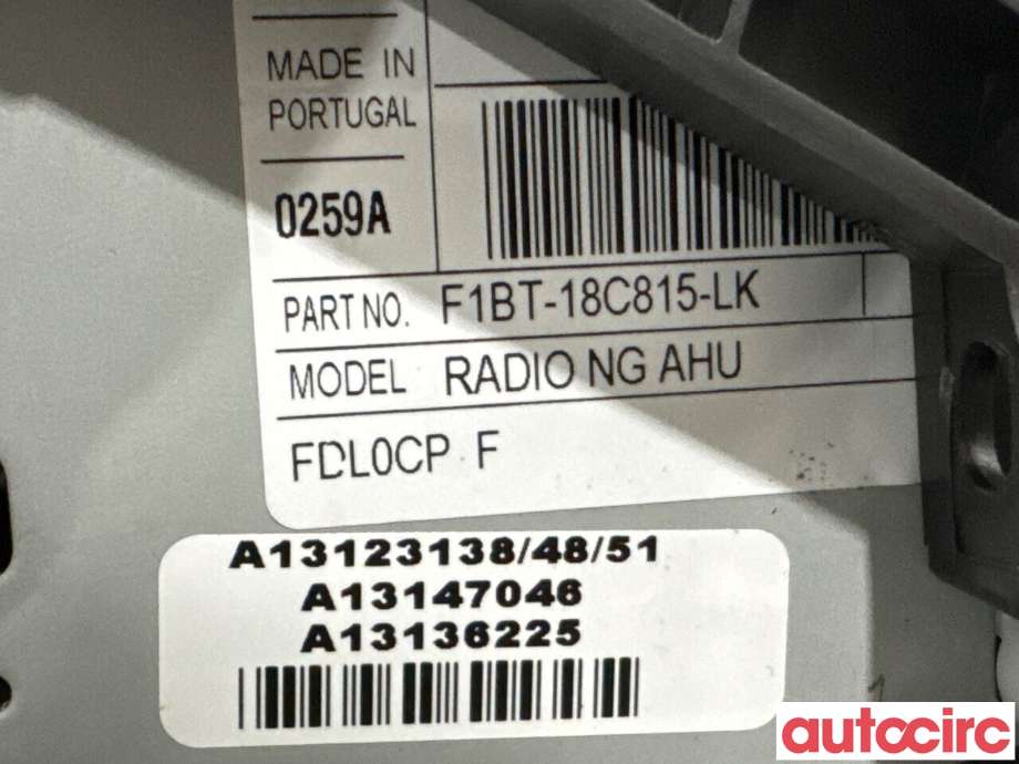 Bilstereo til Ford Focus 2014-2018 (Type III, Fase 2) (FORD|2369100||F1BT-18C815-LK)
