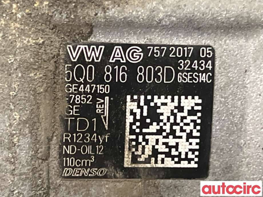 Aircondition kompressor til Škoda Kodiaq 2017-->>  (SKODA|5Q0816803D|447150-7852)