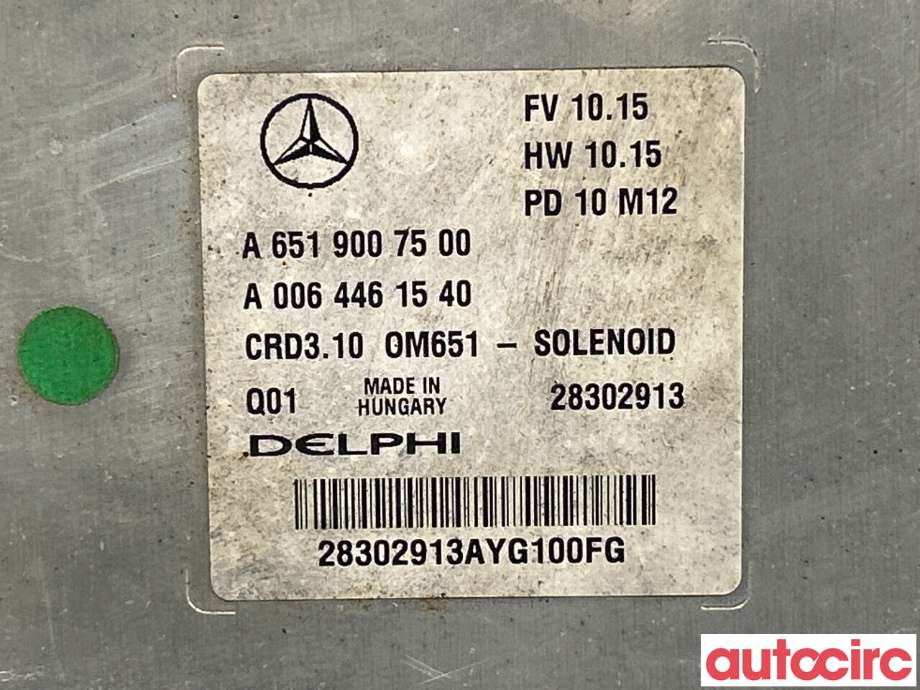 Styreenhet motor til Mercedes C-Klasse 2011-2014 (Fase 2) (W204) (W204) (MERCEDES|A6519007500|28302913)
