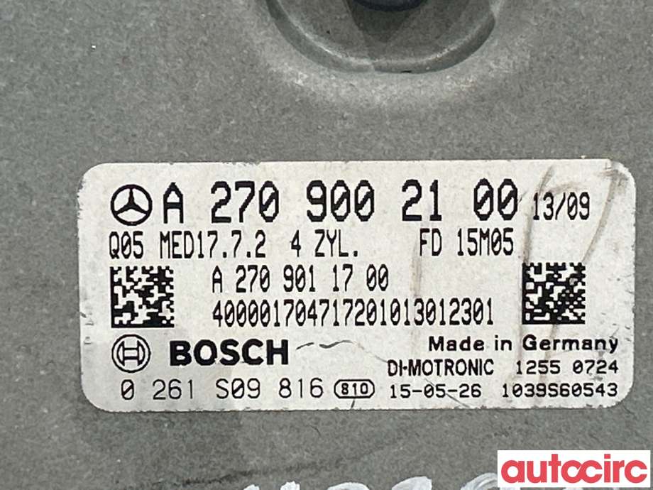 Styreenhet motor til Mercedes GLA 2014-2020 (X156) (X156) (MERCEDES|A2709002100)