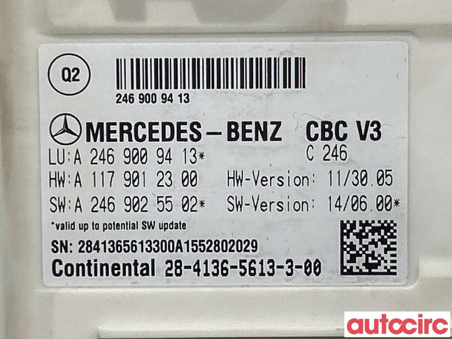 Styreenhet comfort (BCM) til Mercedes GLA 2014-2020 (X156) (X156) (MERCEDES|A1569007402|A2469009413)