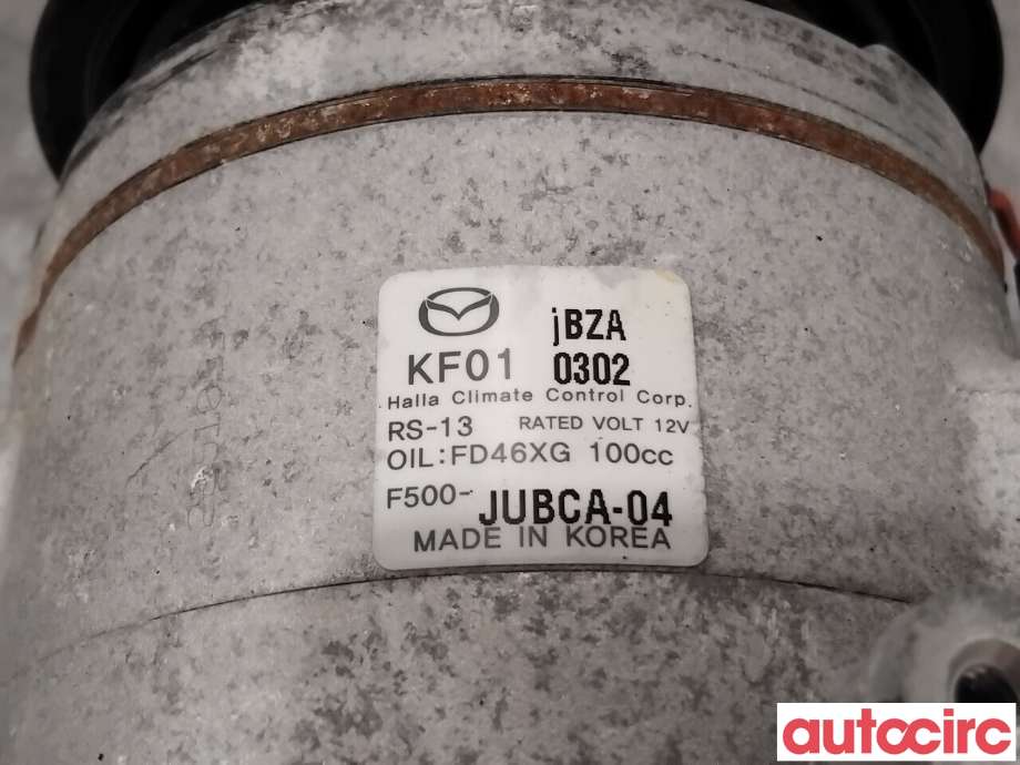 Aircondition kompressor til Mazda 3 2013-2016 (Type III, Fase 1)  (MAZDA|KF01-61-450A|F500-JUBCA-04|KF01)