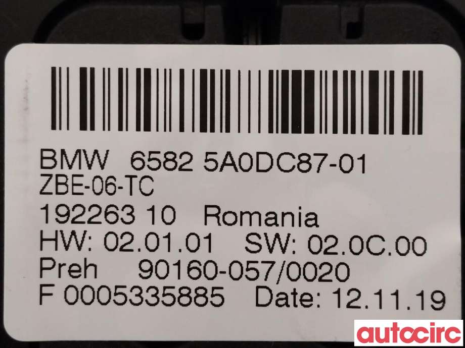 Bryter diverse til BMW 5-Serie 2017-->> (G30/G31) (G30/G31) (BMW|65825A3B1E2|65825A0DC87)