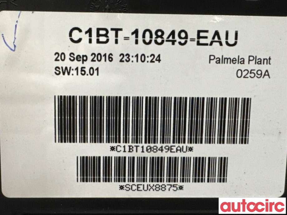 Instrumentpanel til Ford Fiesta 2013-2017 (Type VI, Fase 2)  (FORD|2086524||C1BT-10849-EAU)
