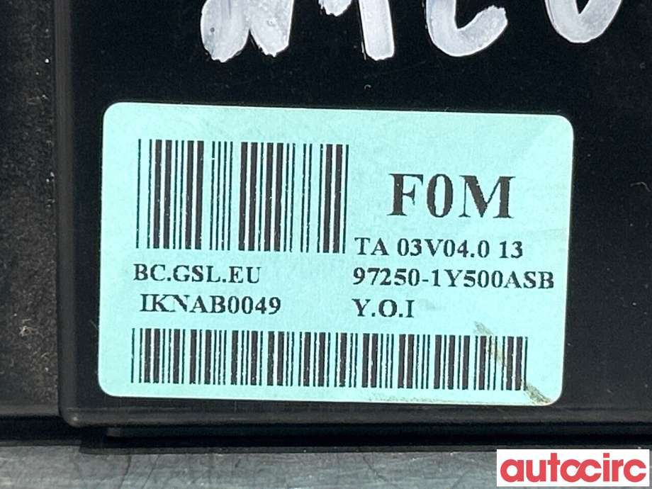 Varmeapparat betjening til Kia Picanto 2011-2017 (Type II)  (KIA|972501Y500ASB)