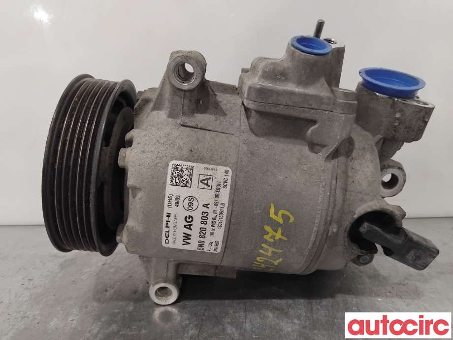 Aircondition kompressor til Škoda Yeti 2009-2013 (Fase 1)  (SKODA|5N0820803C|6CVC140|1K0820808F)