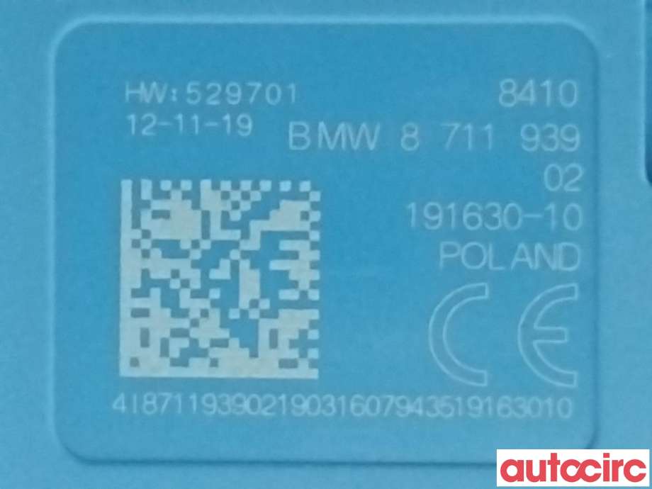 Diverse deler til BMW 5-Serie 2017-->> (G30/G31) (G30/G31) (BMW|84108711939|8711939)
