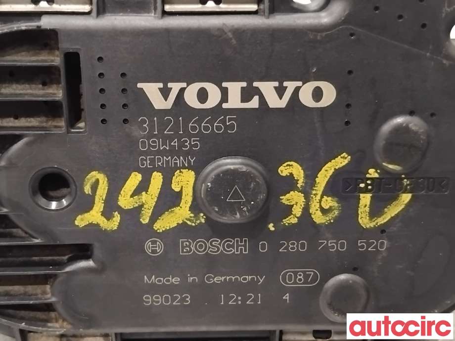 Spjeldhus til Volvo V70 2007-2013 (Type III, Fase 1)  (VOLVO|31216665|0280750520)