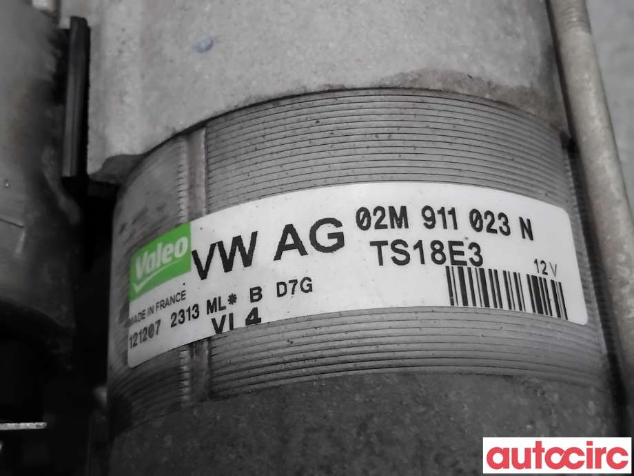 Starter diesel til Škoda Octavia 2005-2008 (Type II, Fase 1)  (SKODA|02M911024NX|TS18E3|02M911023N)
