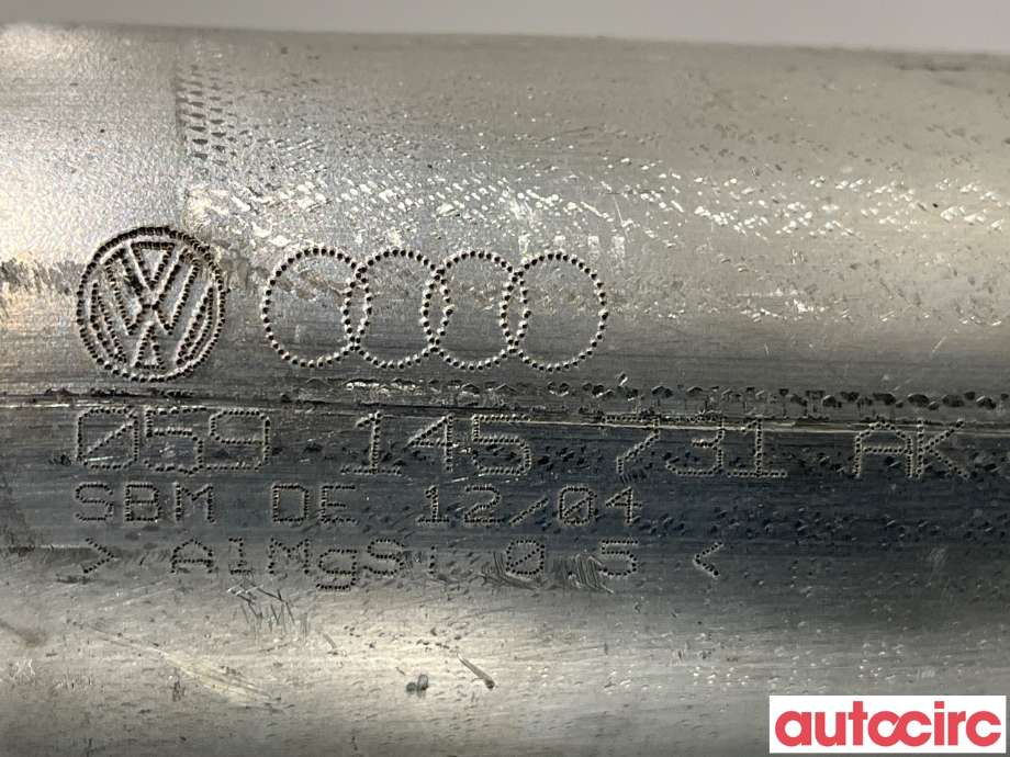 Turbo rør til Audi A6 2005-2008 (Type III, Fase 1) (C6) (C6) (AUDI|059145731AK)